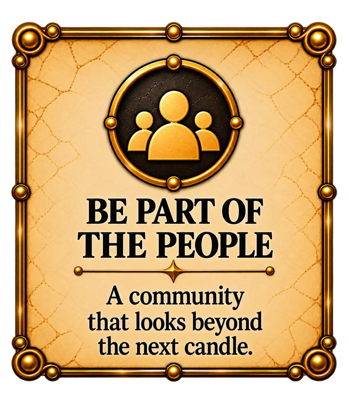 Be part of the people
