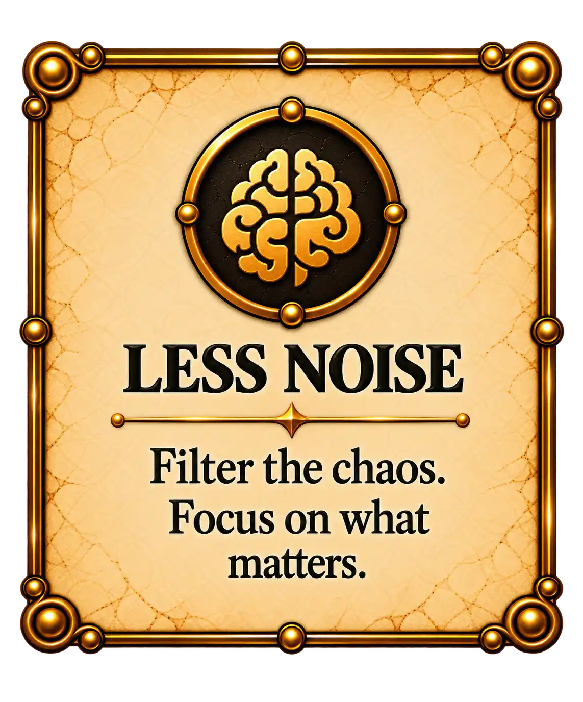 Less noise